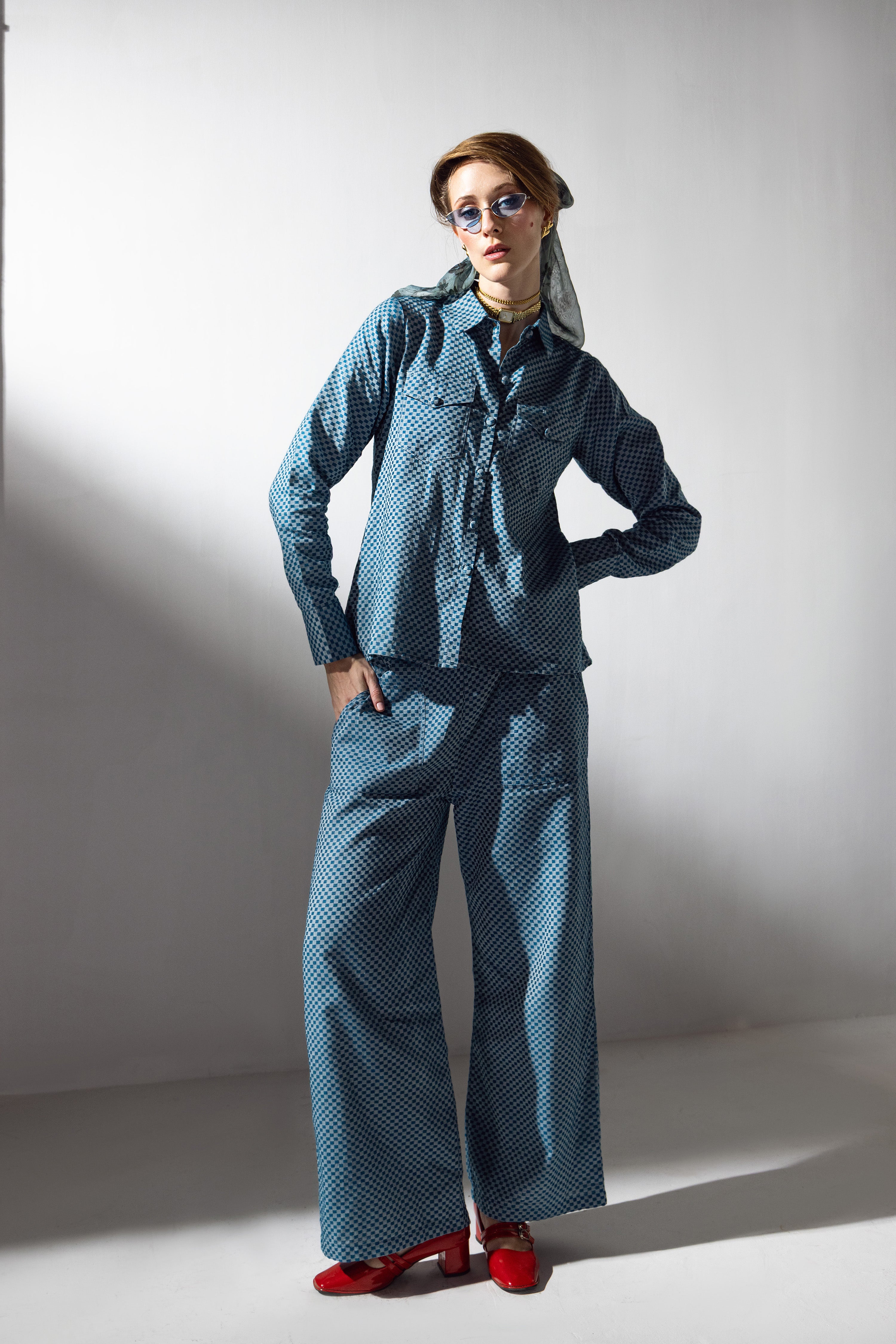 Azure Mosaic Co-ord Set