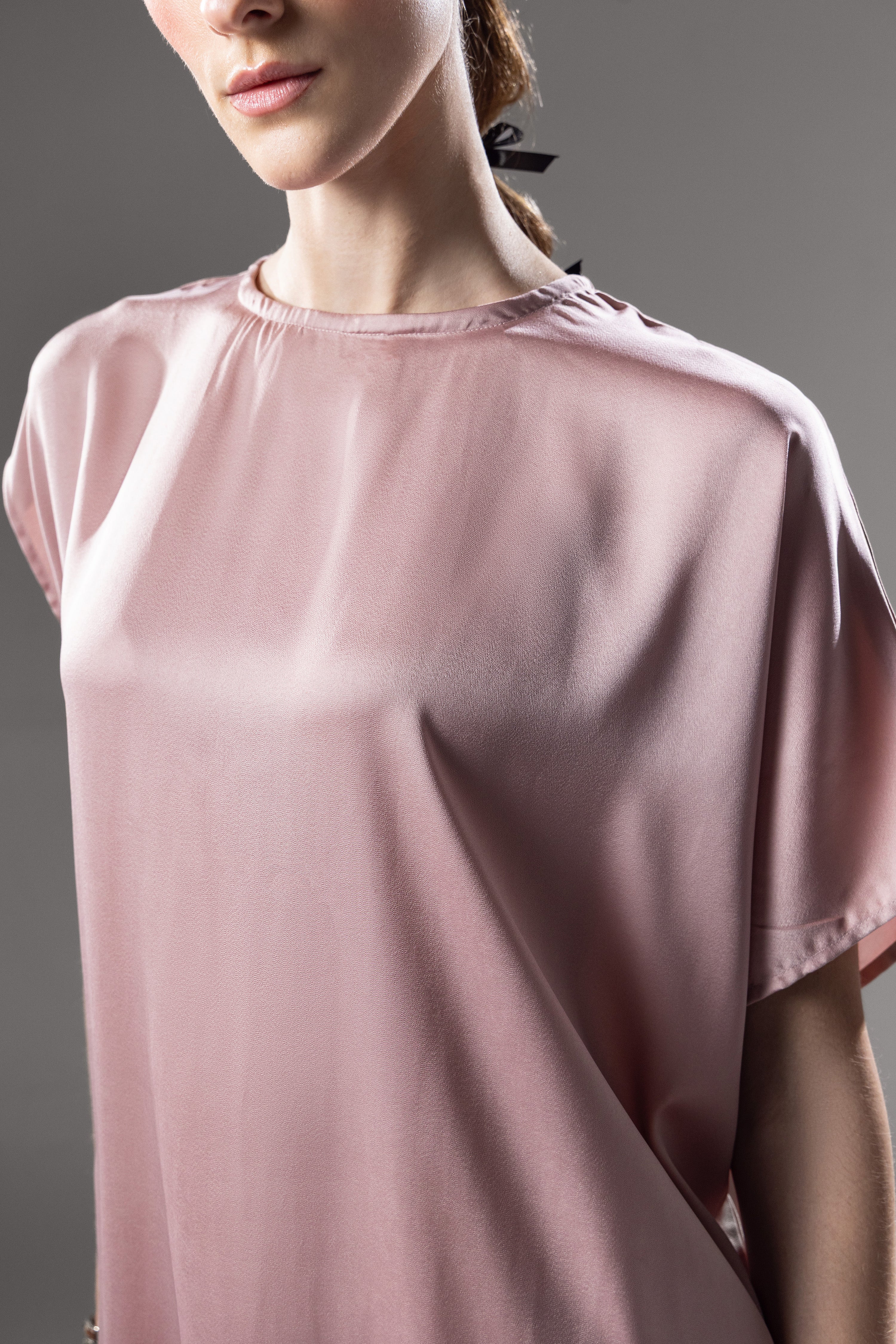 Blush Silk Drape Co-Ord Set