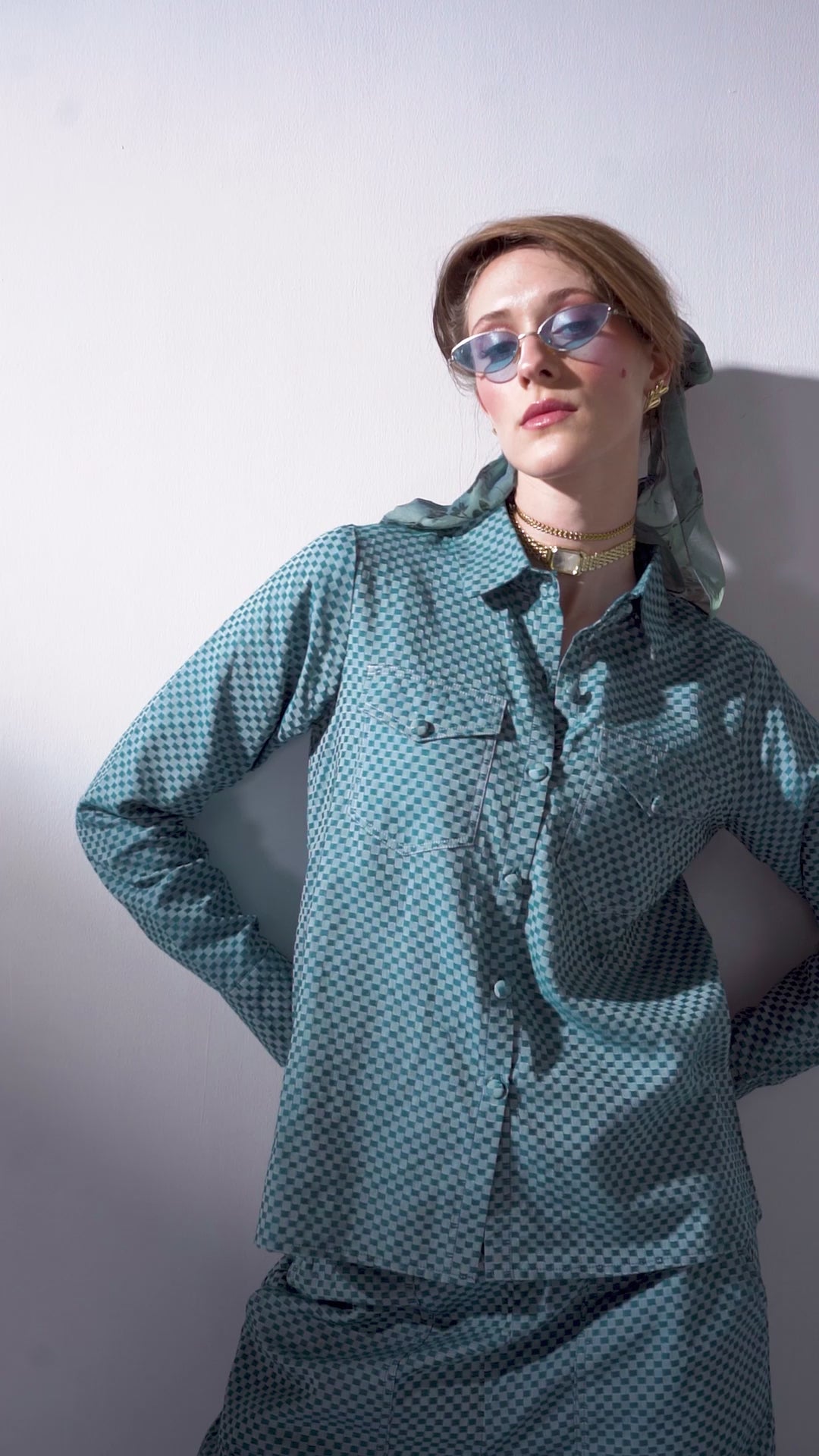 Azure Mosaic Co-ord Set